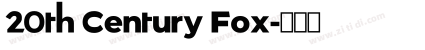 20th Century Fox字体转换